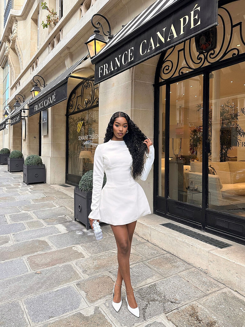 Velina - Luxe Backless Mini Dress – Timeless Elegance Redefined-Dresses-Auvien & Co