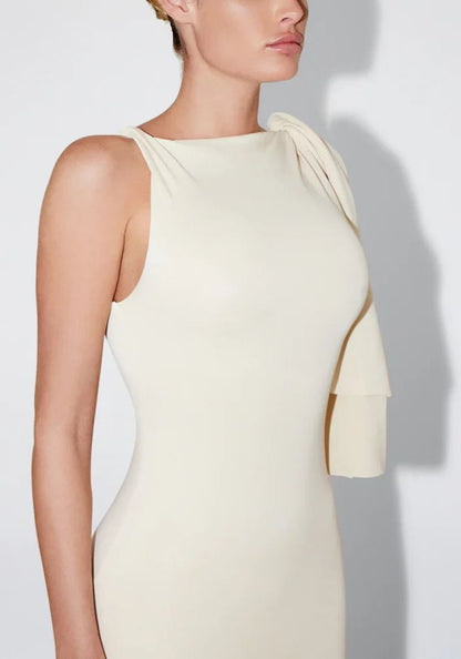 Kalira - Chic Maxi Dress – Ultra-Soft Suede Stretch Fabric-Dresses-Auvien & Co