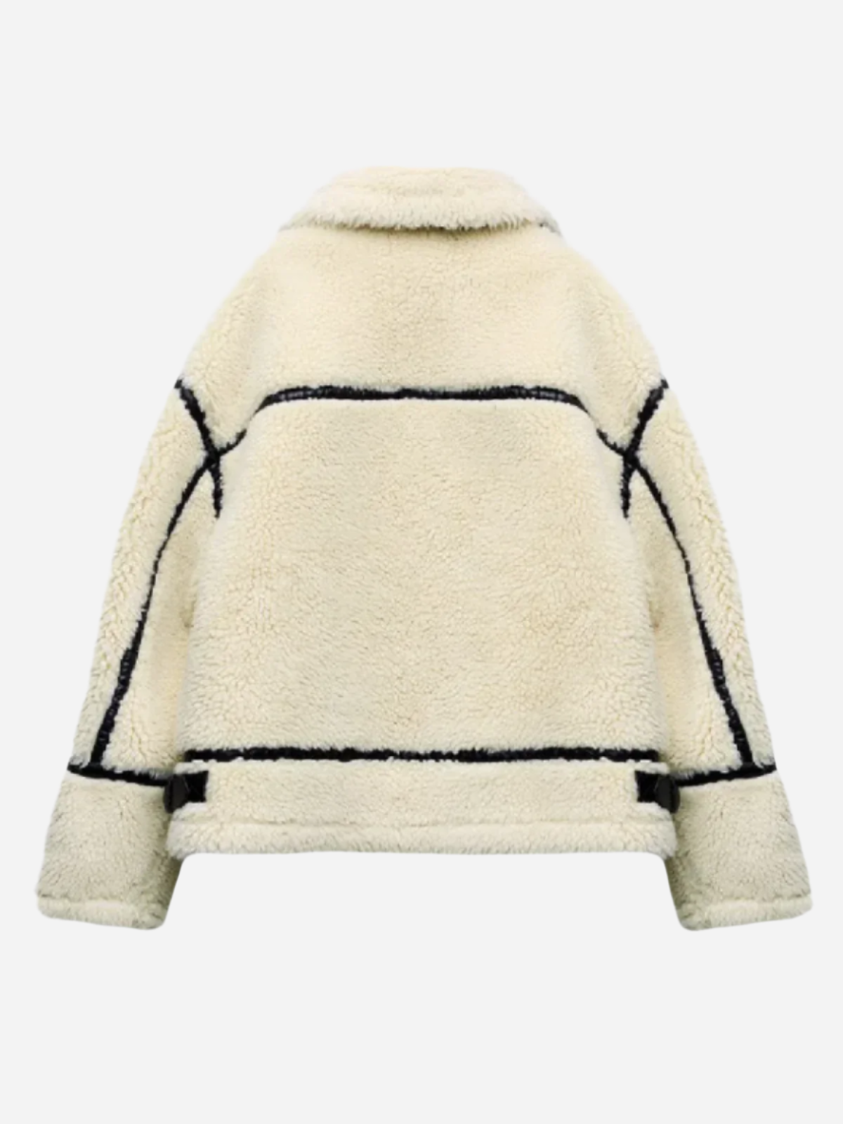 Sirae - Teddy Jacket Cozy Comfort with Modern Silhouette-Jacket-White-S-Auvien & Co