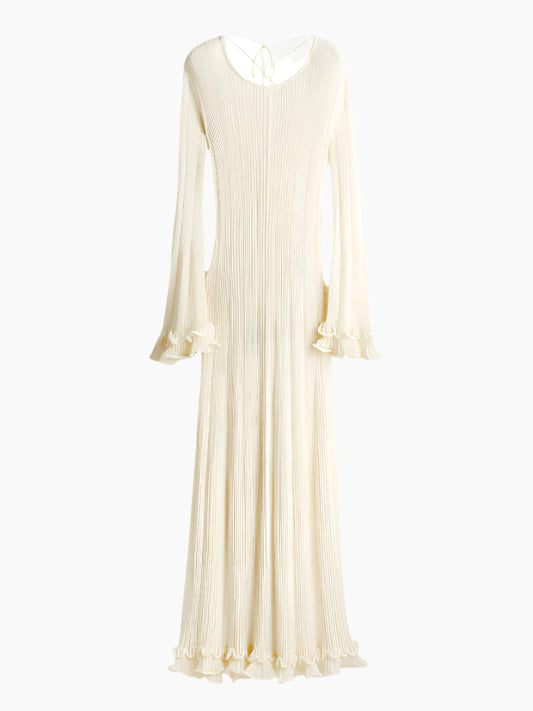 Tahlia - Luxe Rib Knit Dress – Flattering Silhouette for All Body Types-Dresses-Cream-S-Auvien & Co